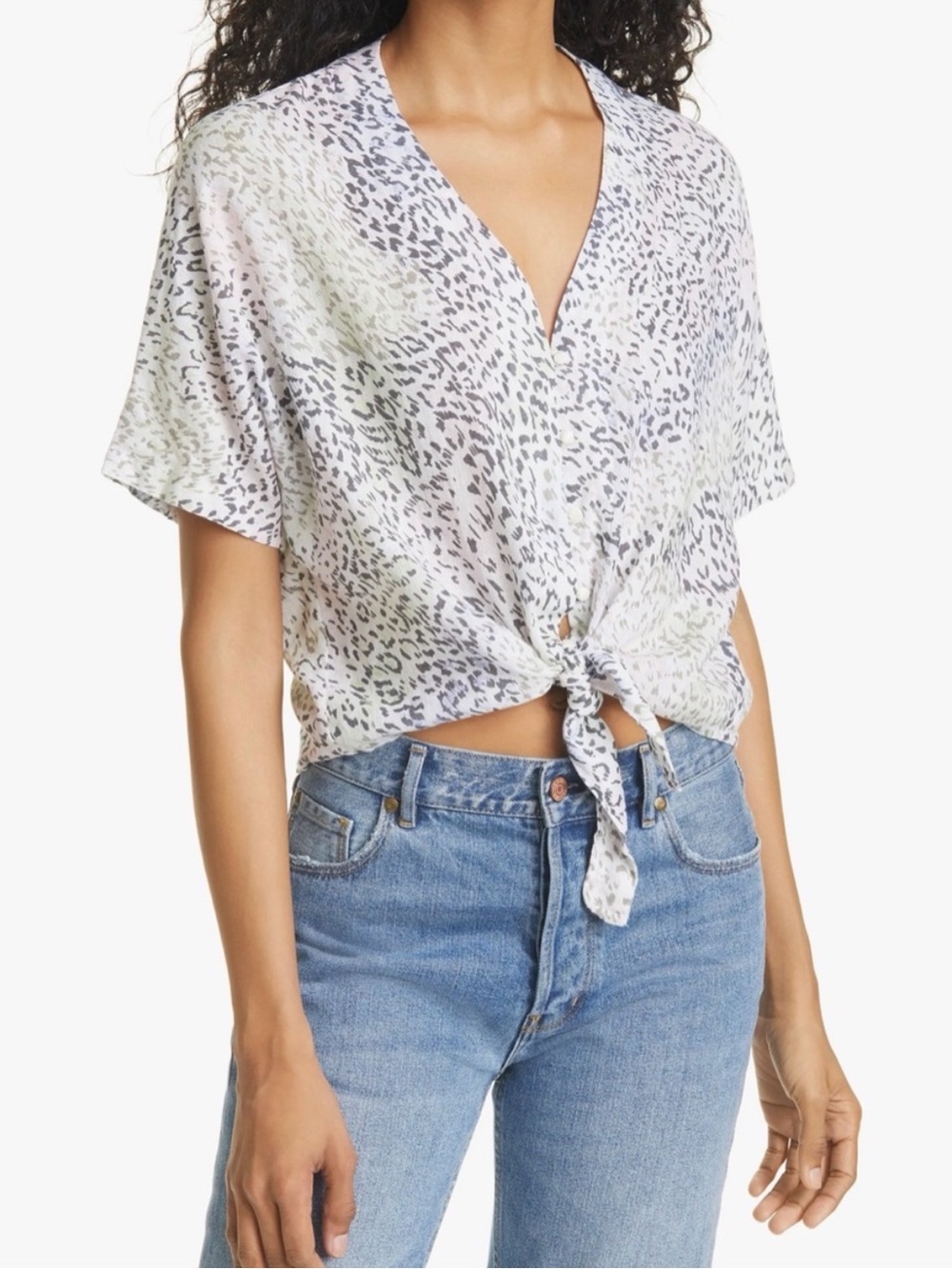 RAILS THEA LINEN BLEND TSHIRT